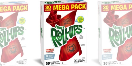 Amazon: Fruit Roll-Ups 30 Count Mega Pack Only $3.73 Shipped (Just 12¢ Each)