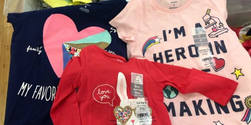 Carter’s Clearance Apparel as Low as $2.39 (Tees, Leggings, Bibs & More)