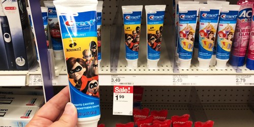 Crest Kids Incredibles Toothpaste Only 99¢ at Target (Regularly $3.49)