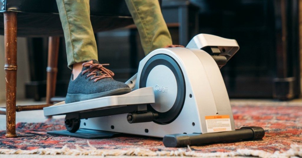 bottom portion of legs using under the desk elliptical