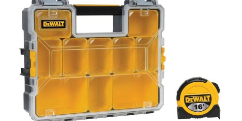 DeWalt Adjustable Organizer with 16′ Tape Measure Only $14.97