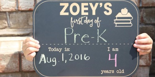 Personalized First Day of School Chalkboard Only $13.98 Shipped (Regularly $33)