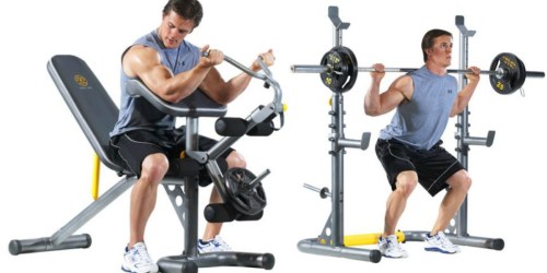 Walmart.online: Gold’s Gym Olympic Workout Bench with Squat Rack Only $139 Shipped (Regularly $174)