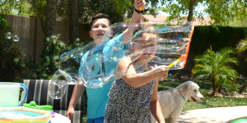 Get the Kids Outside with This EASY DIY Bubble Solution