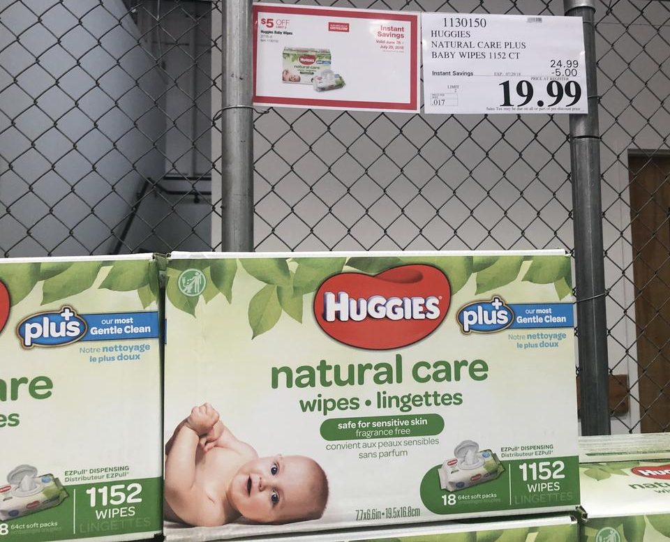 huggies wipes at Costco