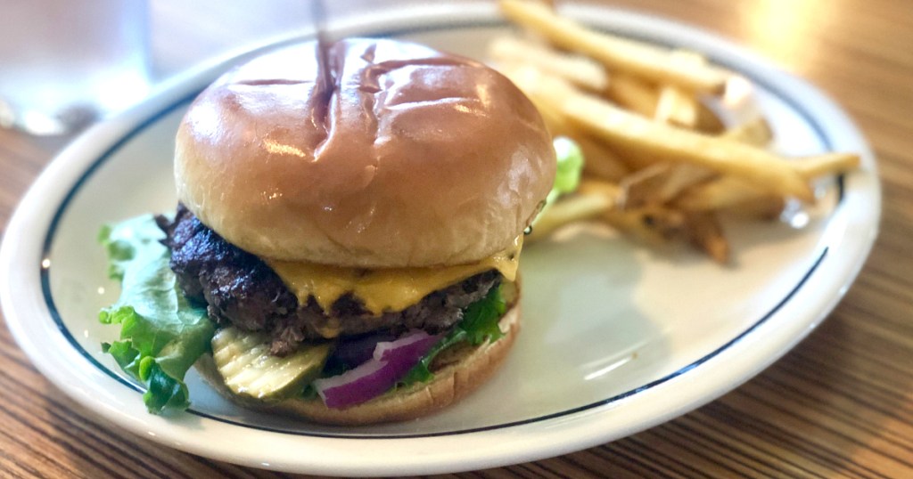 IHOP steak burgers in honor of National Cheeseburger Day