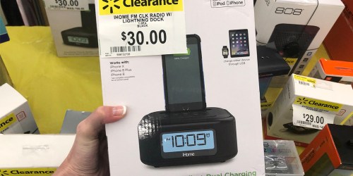 Walmart Clearance: 60% Off iHome Stereo Clock Radio w/ Dual Charging & More