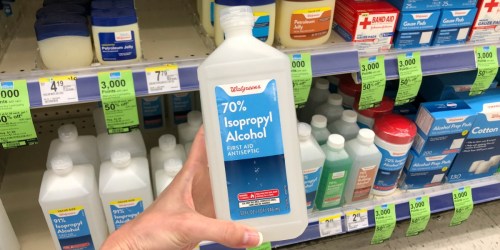 Isopropyl Alcohol 16oz Bottles Just 74¢ Each on Walgreens.online