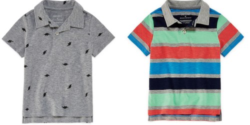 60% Off JCPenney Exclusive Brands = Okie Dokie Toddler Polo Shirts Just $4.87 Each