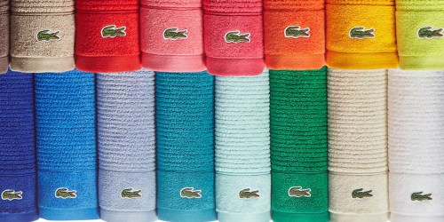 Macy’s: Lacoste Cotton Bath Towels Only $13.99 (Regularly $36) & More