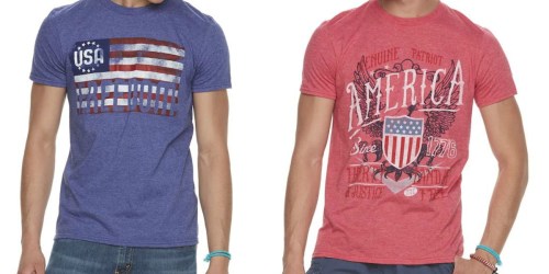 Kohl’s: Men’s Patriotic Tees Only $4.25 (Regularly $10)