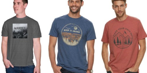 Kohl’s Cardholders: SONOMA Men’s Outdoor Graphic Tees Just $5.83 Each Shipped