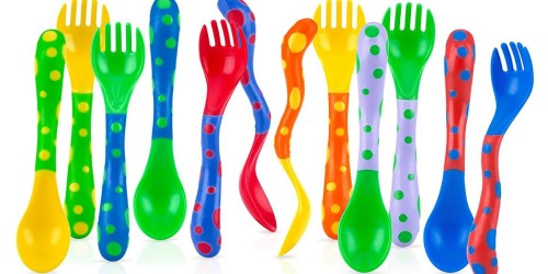 Nuby BPA Free Colorful Spoons & Forks 4-Pack Just $2.77