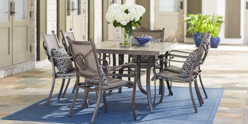 Home Depot: 7-Piece Aluminum Sunbrella Outdoor Dining Set Just $569 Delivered (Reg. $950)