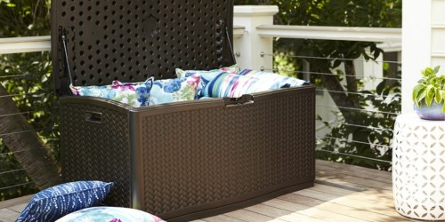 Suncast 124-Gallon Deck Box Only $99.99 Shipped