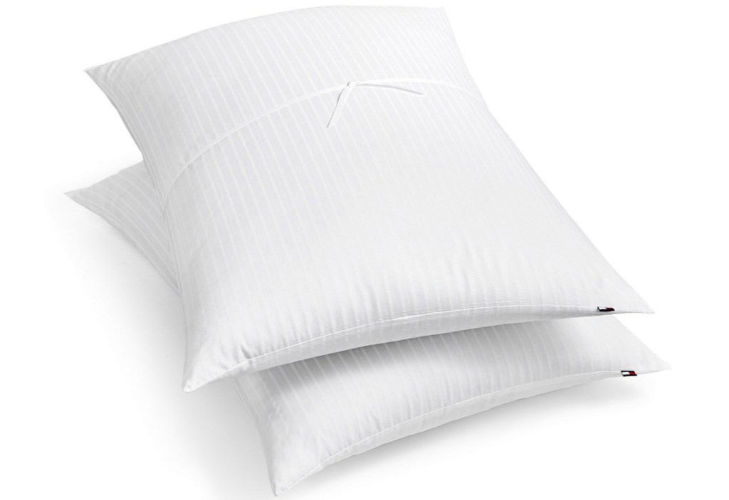 stock image of Tommy Hilfiger pillows down onlinefort corded