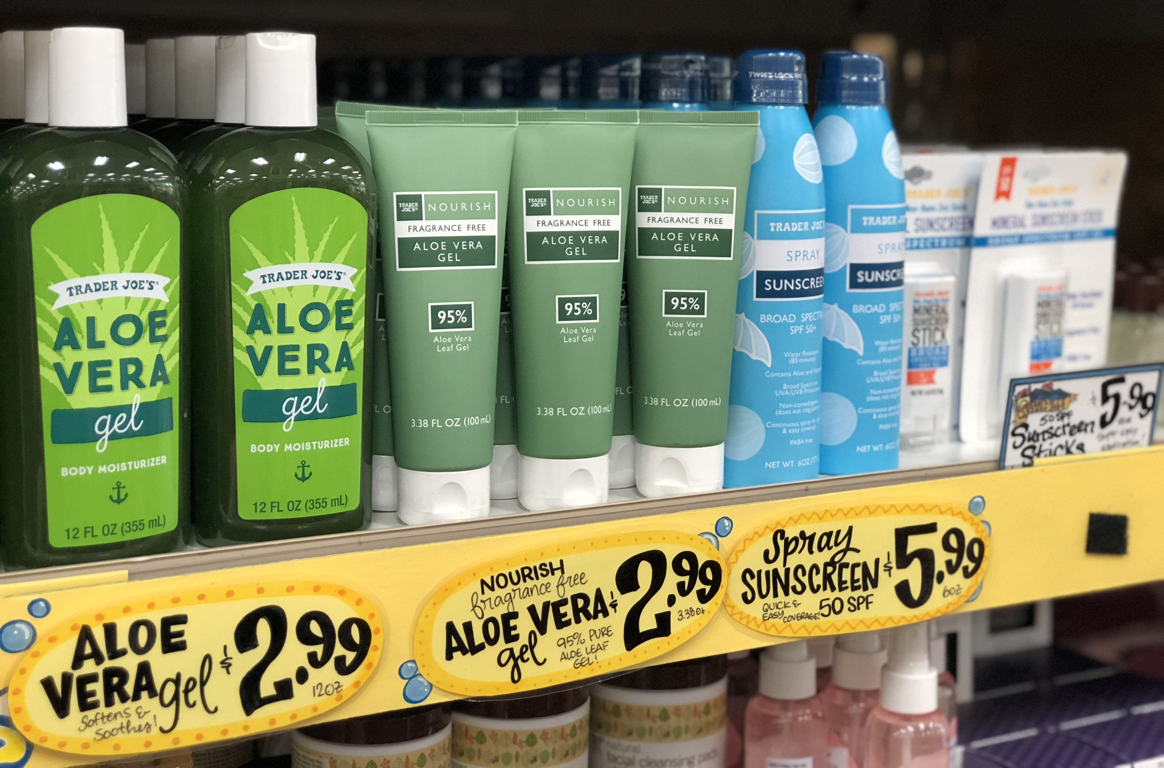 trader joes deals – aloe vera gel