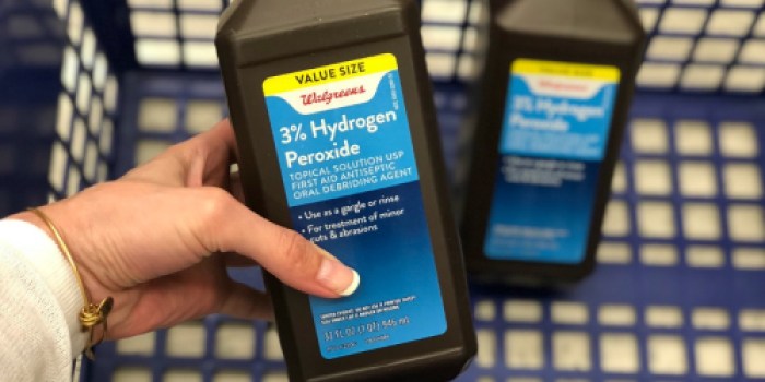 TWO Free Hydrogen Peroxide Value Size Bottles After Walgreens Rewards & More