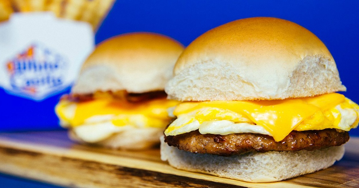 National Cheeseburger Day Deals 2018 - picture of a White Castle Slider