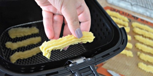 Homemade Cinnamon Sugar Churros Using the Air Fryer