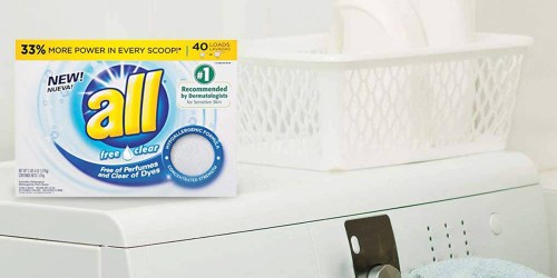 All Free & Clear 40-Load Powder Laundry Detergent Only $3.98 (Ships w/ $25 Amazon Order)