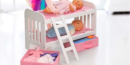 Badger Basket Doll Bunk Bed w/ Storage Baskets Only $29.99 Shipped (Fits American Girls Dolls)