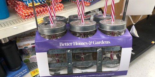 Better Homes & Gardens 7-Piece Mason Jar Caddy Possibly Only $1 at Walmart (Regularly $15)