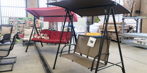 Mainstays Two-Person Canopy Porch Swing Possibly Only $45 at Walmart (Regularly $88)