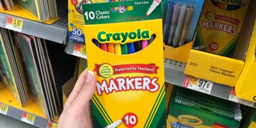 Crayola Markers & Colored Pencils 97¢ Each at Walmart.online + More School Supply Deals