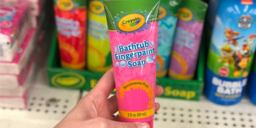 Kids Bath Items Just $1 at Dollar Tree (Crayola Fingerpaint Soap, Barbie Detangler & More)