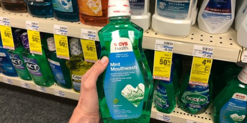 CVS Health Mouthwash Only 75¢ After Rewards (No Coupons Needed)