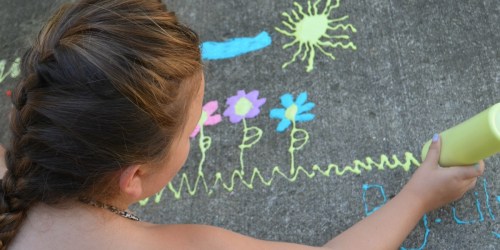 3 Ingredient DIY Puffy Sidewalk Paint