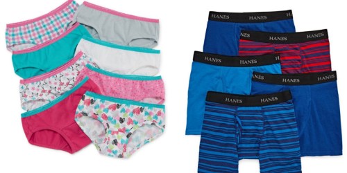 JCPenney.online: Hanes Kids Underwear Multipacks Only $6 Each + More