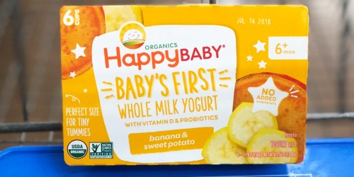 HappyBaby Organic Yogurt Cups 6-Pack Only 48¢ After Cash Back at Walmart