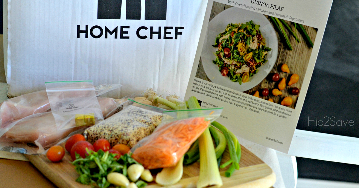 Easy Home Chef Meal Subscription Box Meals – Ingredients and a recipe card