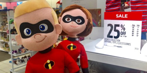 Incredibles 2 Plush as Low as $7.50 at JCPenney