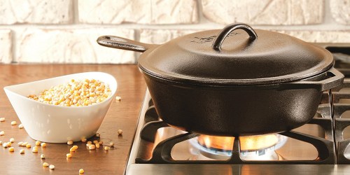 Amazon: Lodge 3-Quart Cast Iron Covered Fryer Only $19.91 (Regularly $41)