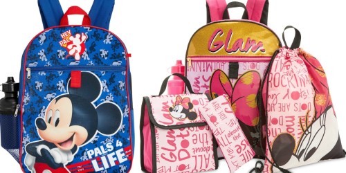 Disney 5-Piece Character Backpack Sets Only $14.99 Shipped (Regularly $35)