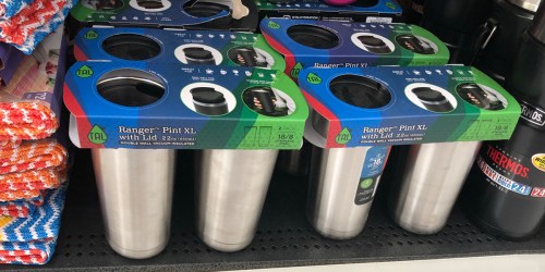 Ranger Pint Stainless Steel Tumblers w/ Lids 2-Pack Possibly Only $4 at Walmart (Regularly $15)