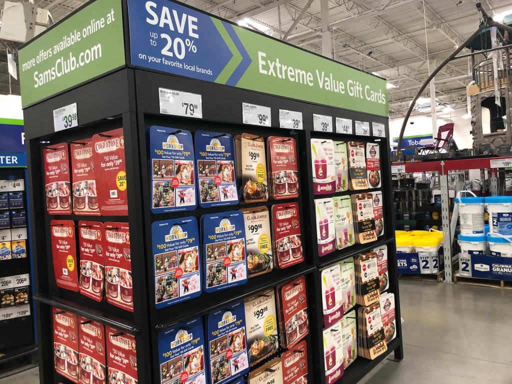 Sam's Club Gift Card Display