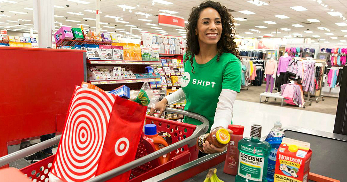 shipt shopper checking out at Target