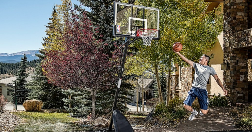 spalding portable basketball hoop