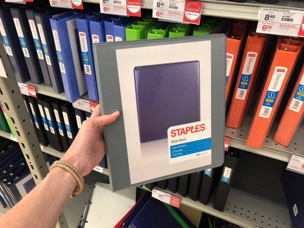 staples binder