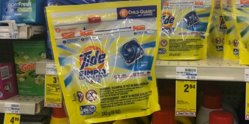 Tide Simply Laundry Detergent or Pods Only $1.94 at CVS