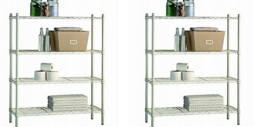 HomeDepot.online: HDX 4-Tier Steel Wire Shelving Rack Only $24.98 (Regularly $42)