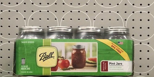 Ball Glass Mason Jars w/ Lids 12-Packs from $8.98 on Walmart.online | Just 75¢ Per Jar