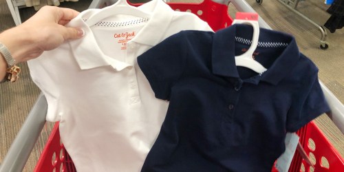 Cat & Jack School Uniform Polos Only $4 at Target (In-Store & Online)