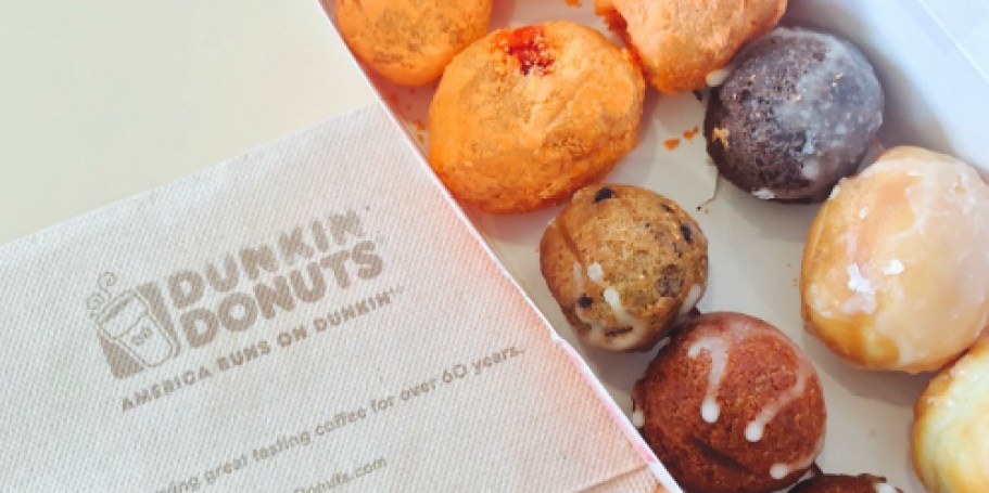 Dunkin’ Bucket of 50 Halloween Munchkins onlineing Soon + New Fall Menu