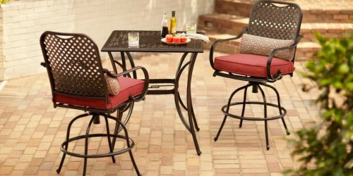 Home Depot: 3-Piece Outdoor Bar Height Dining Set Only $94.25 (Regularly $377) + Free In-Store Pickup