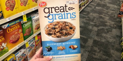 Post Great Grains Cereal Only 99¢ Each After Cash Back at CVS